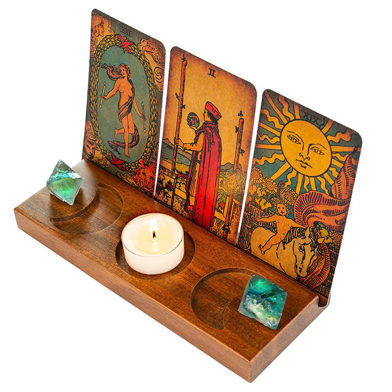 Tarot Wooden Candlestick Ornament | Bowlift