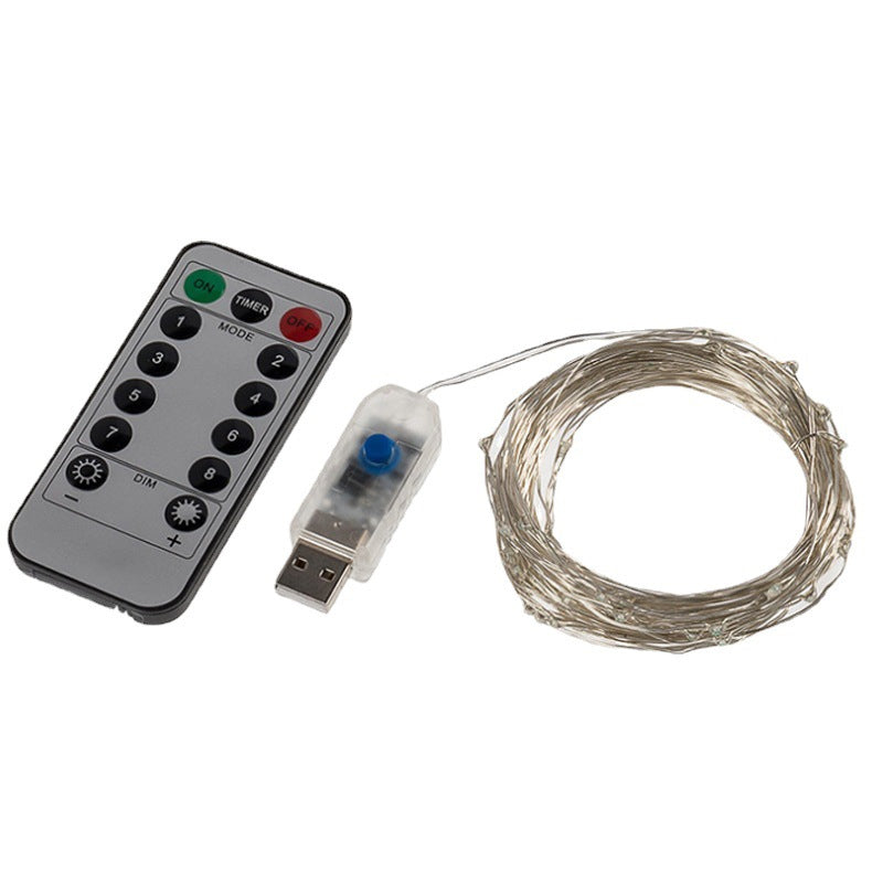 USB Remote Control Copper Wire Light String for Holiday Decoration | Bowlift