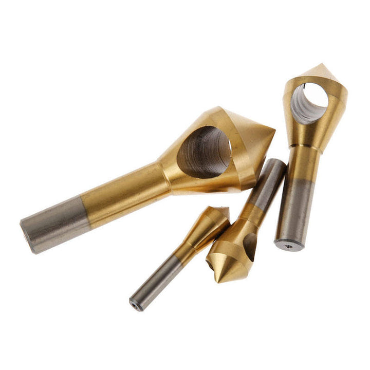 BowLift | Titanium Coated Countersink Chamfer Tool（4 PCS）
