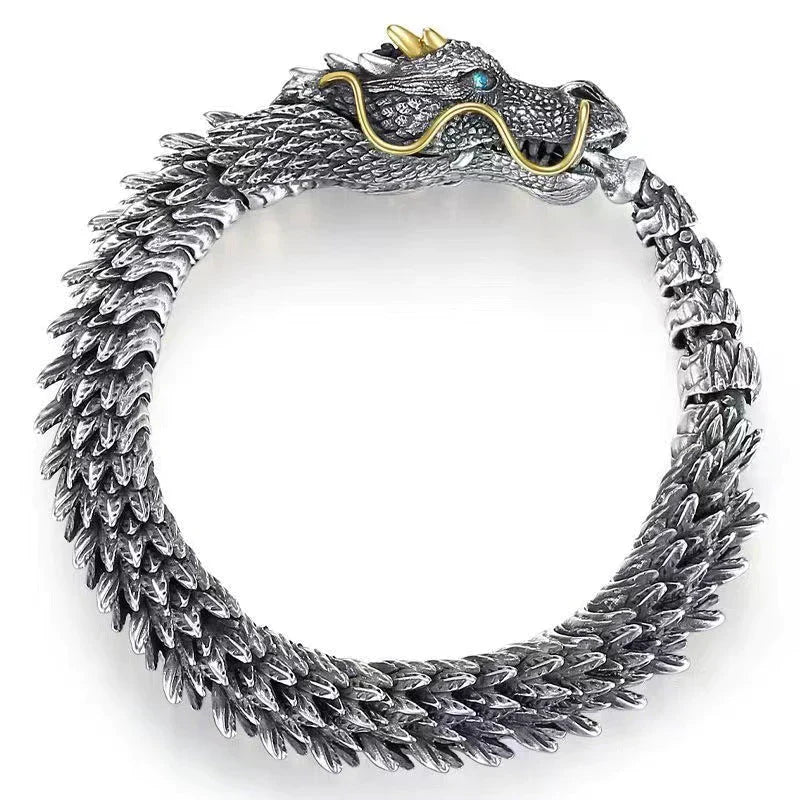 BowLift | Silver Handmade Dragon Chain Bracelet