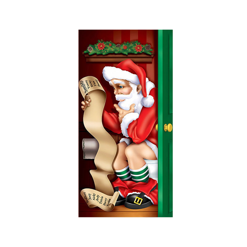 BowLift | Christmas Door Banner, Santa Claus Door Cover Holiday Decoration