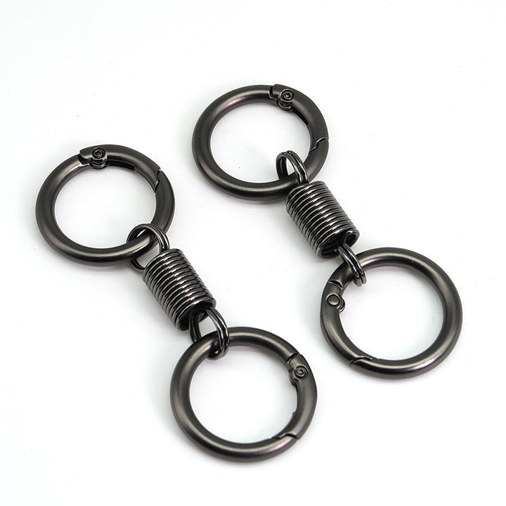 BowLift | Nordic Retro Spring Double Ring Keychain