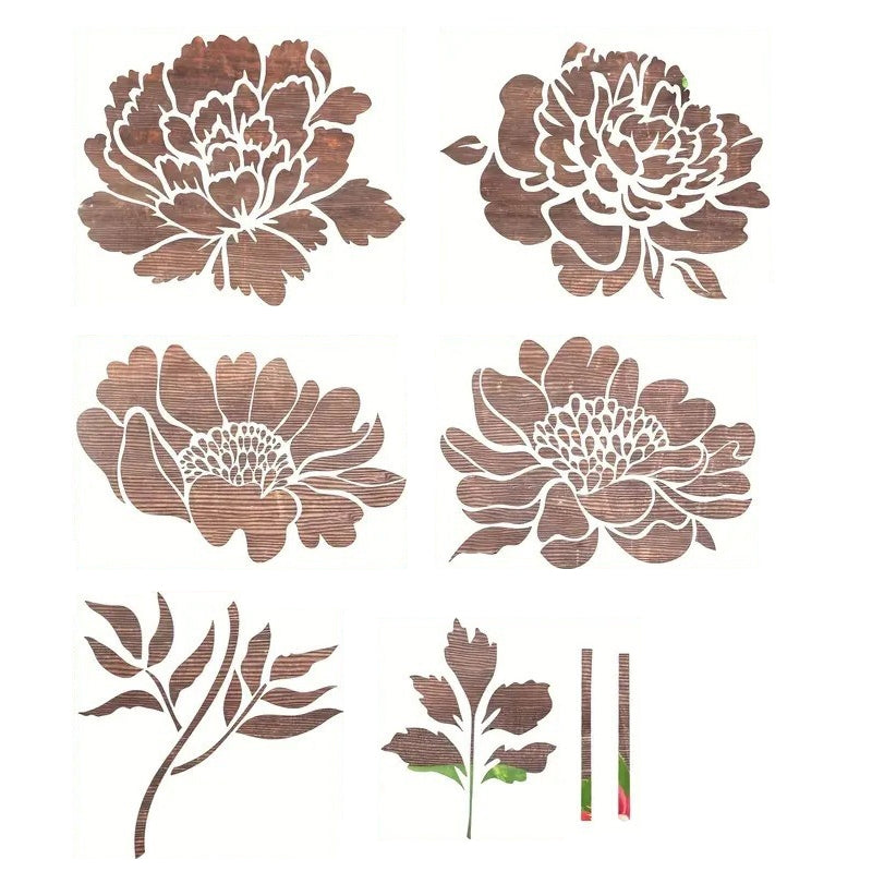 BowLift | 🔥DIY Decoration🌻 - Garden Fence Large Flower Drawing Stencils
