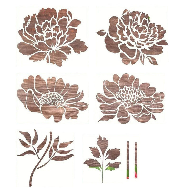 BowLift | 🔥DIY Decoration🌻 - Garden Fence Large Flower Drawing Stencils