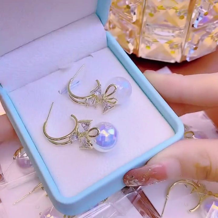 BowLift | Bow Pearl Earrings