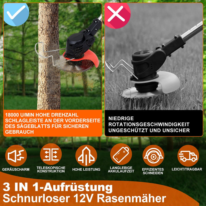 Battery Lawn Trimmer 21V 8000 RPM | Bowlift