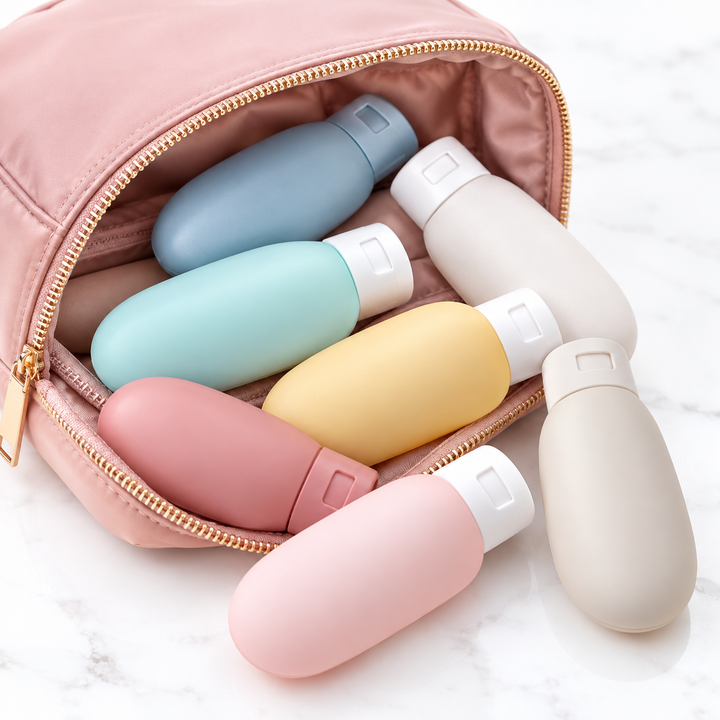 Portable Silicone Travel Squeeze Bottle with Leakproof Flip Cap Bowlift