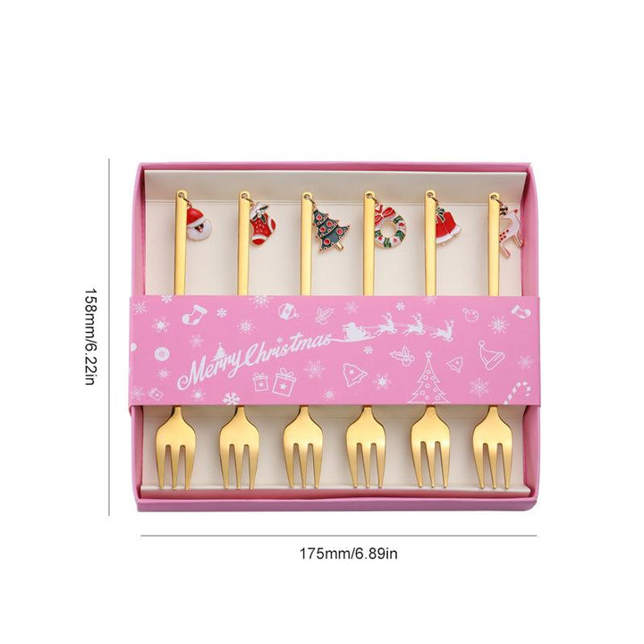 BowLift | Christmas Decorations for Home - Christmas Metal Spoon Gift Set