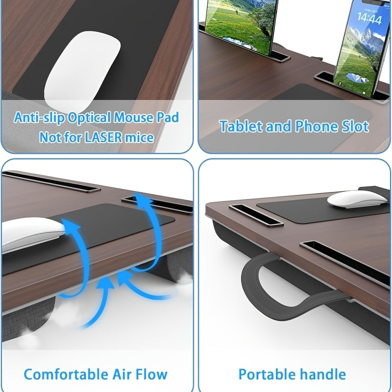 Ergonomic Laptop Holder with Wrist Support and Device Slots | Bowlift