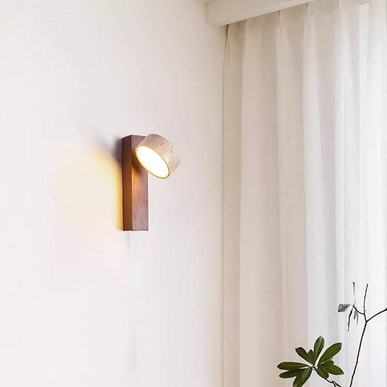 BowLift | Ivory Toned Travertine Wall Lamp