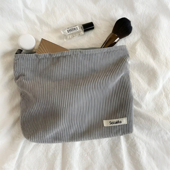 CorduroyGlam Bag - Cord Spacious Organizer Bag for Cosmetics | Bowlift