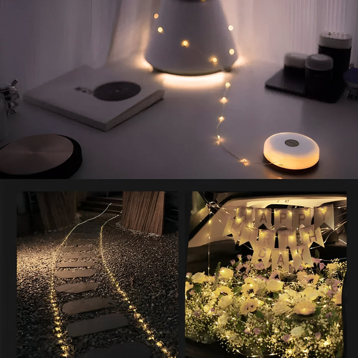 BowLift | Portable LED Camping String Light – USB Rechargeable Waterproof Fairy Lights for Outdoor & Indoor Use (10m)