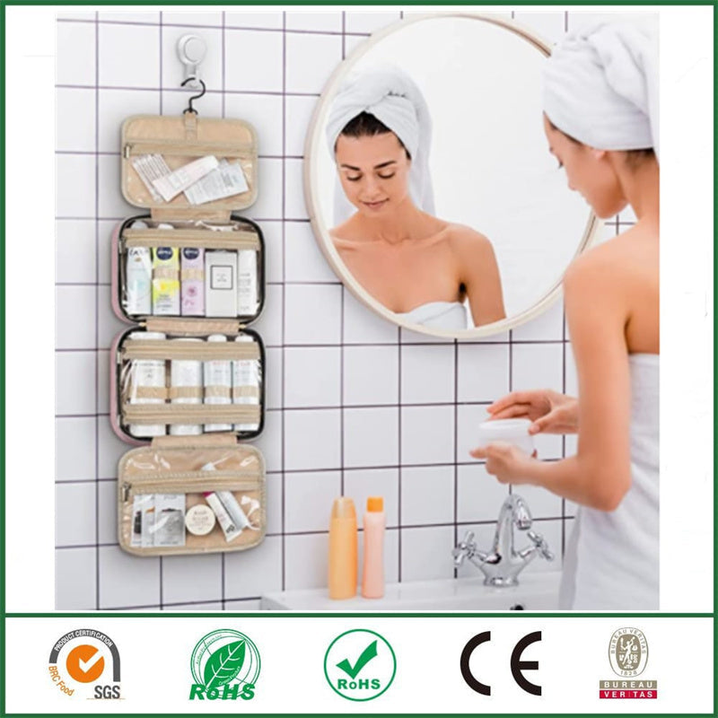 Waterproof Toiletry Bag Travel Bag with Hook for Hanging Bowlift