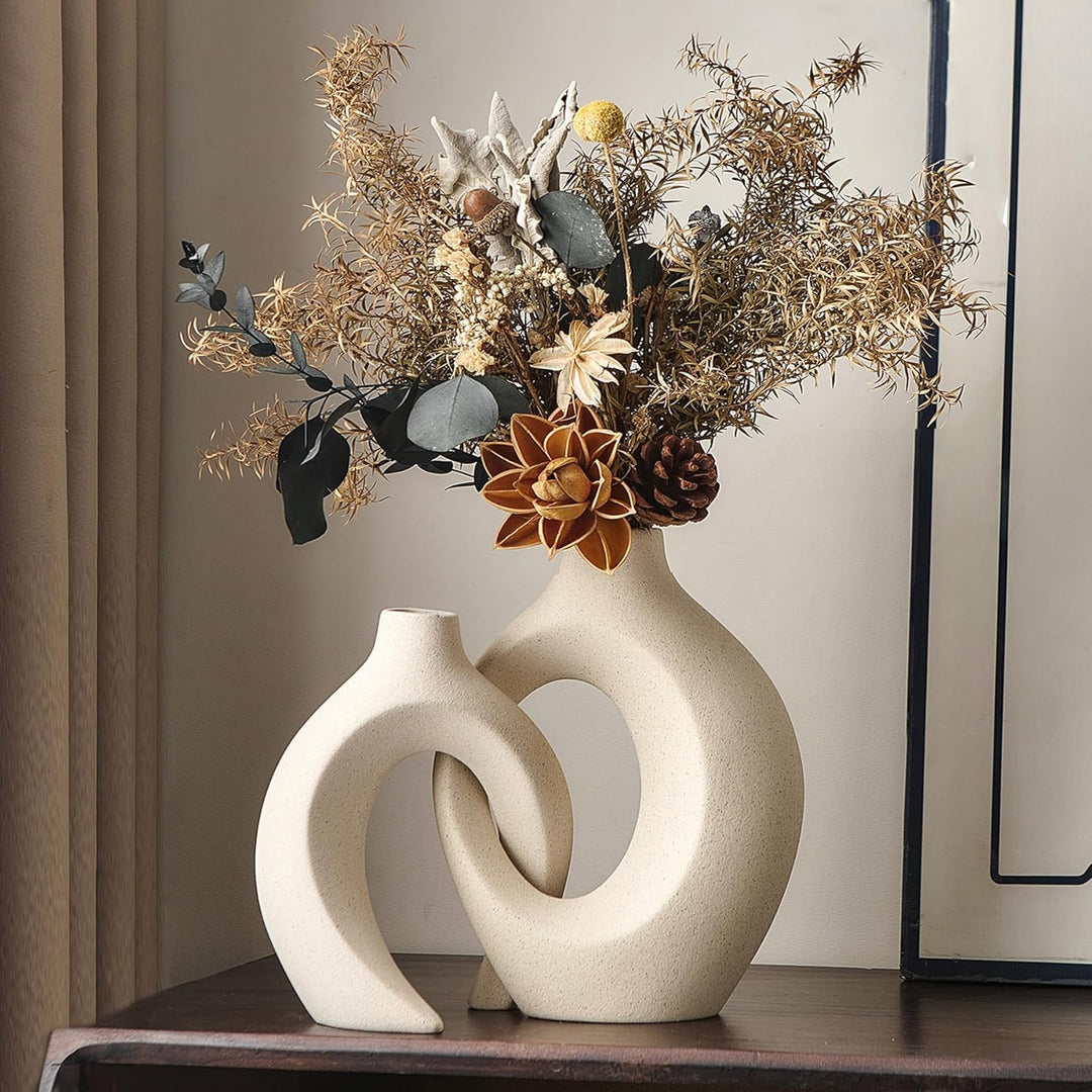 BowLift | European White Ceramic Vase Set