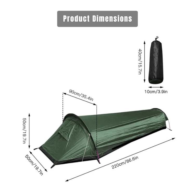 BowLift | Ultralight Single-Person Camping Tent | Waterproof, Windproof & Ideal for Hikers and Backpackers