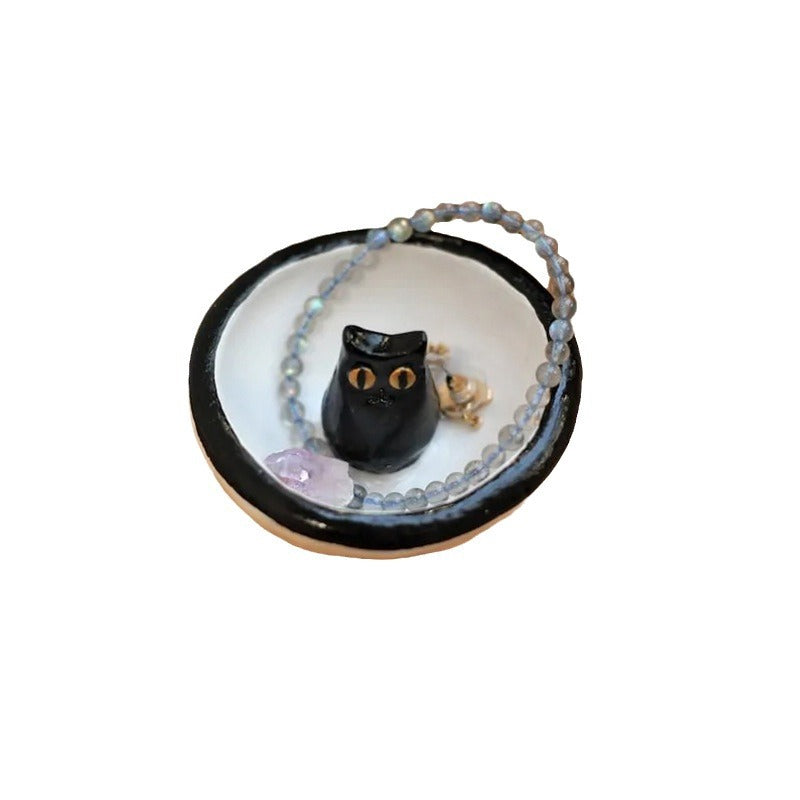 BowLift | Lucky Black Cat Decorative Trinket Bowl Dish