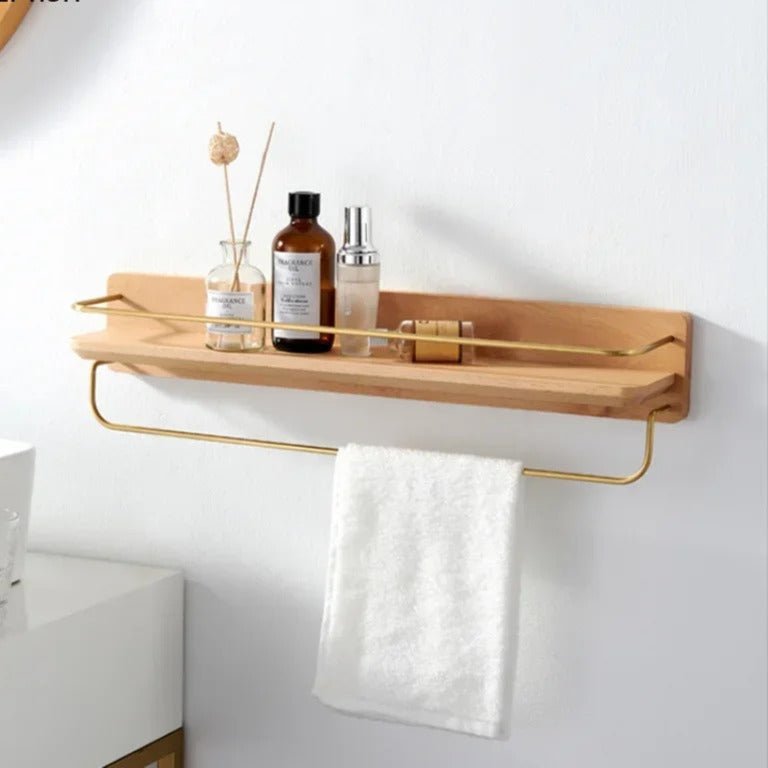 BowLift | BAMBOORA – Bamboo Wall-Mounted Coat Rack with Shelf for Smart Storage