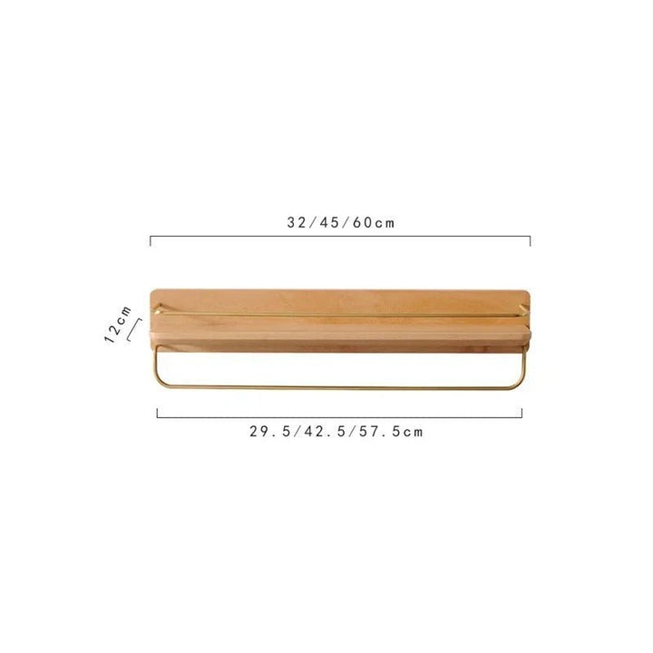 BowLift | BAMBOORA – Bamboo Wall-Mounted Coat Rack with Shelf for Smart Storage