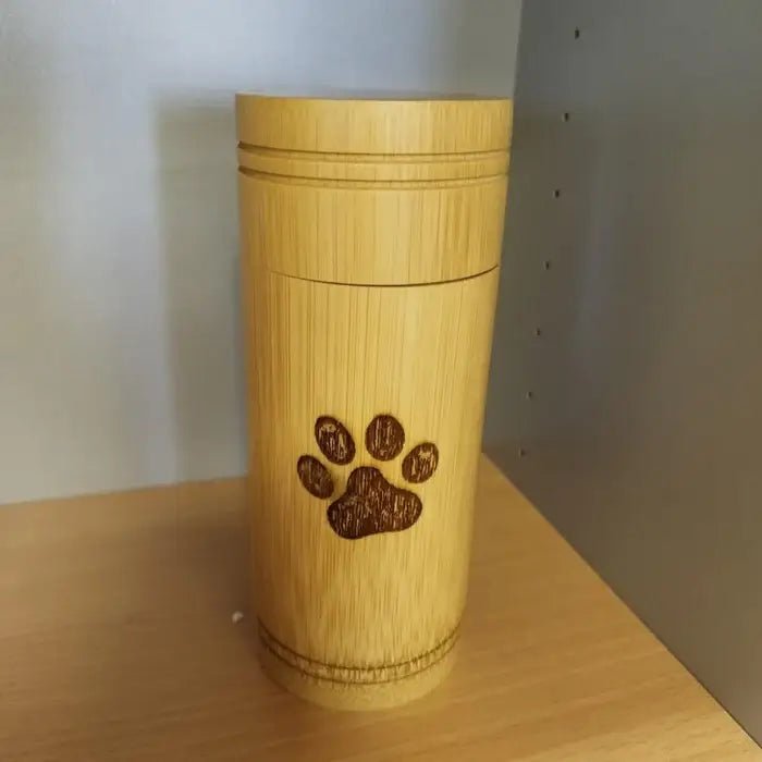 BambooRest • Eco - Friendly Bamboo Pet Urn - Dog & Cat Urn - BowLift