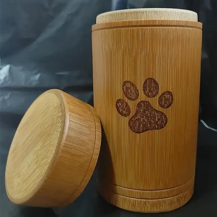 BambooRest • Eco - Friendly Bamboo Pet Urn - Dog & Cat Urn - BowLift