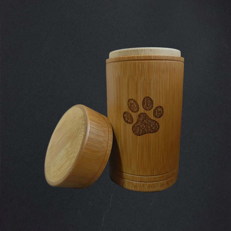 BambooRest • Eco - Friendly Bamboo Pet Urn - Dog & Cat Urn - BowLift