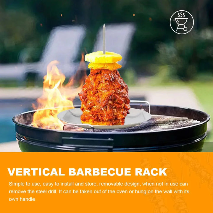 Barbecue Grilling Rack Chicken Roaster Rack With Bowl BBQ Grill | Bowlift