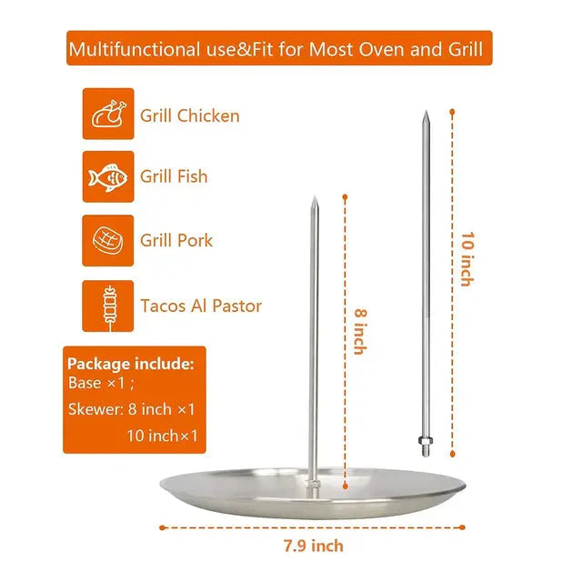 Barbecue Grilling Rack Chicken Roaster Rack With Bowl BBQ Grill | Bowlift