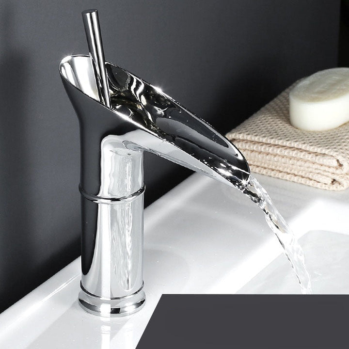 BowLift | Waterfall Antique Faucet Bathroom Sink Faucet Brass Sink Mixers