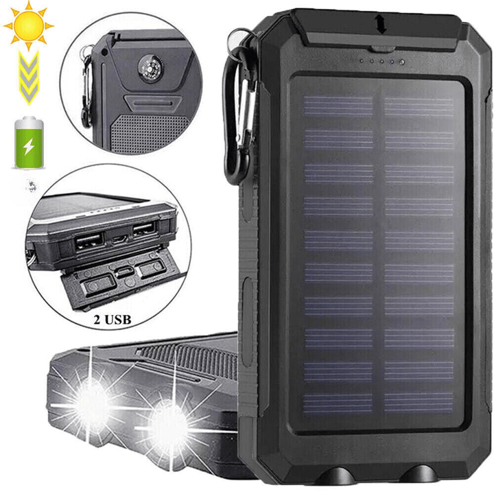 BowLift | Waterproof Shockproof Solar Battery 10,000 mAh | Solar Rechargeable