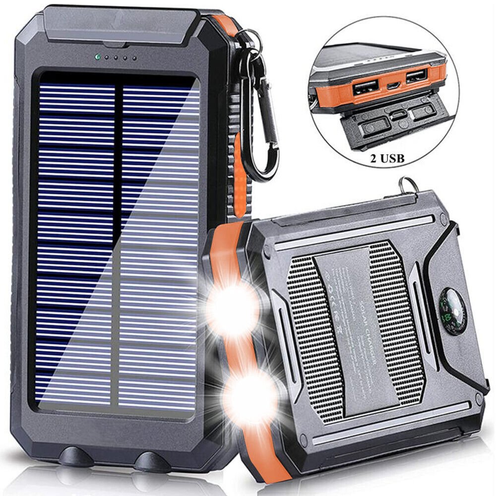 BowLift | Waterproof Shockproof Solar Battery 10,000 mAh | Solar Rechargeable