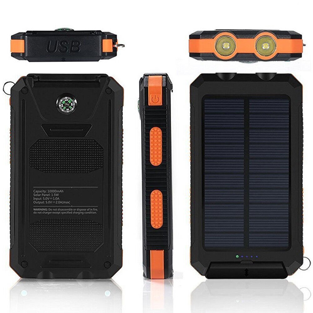 BowLift | Waterproof Shockproof Solar Battery 10,000 mAh | Solar Rechargeable