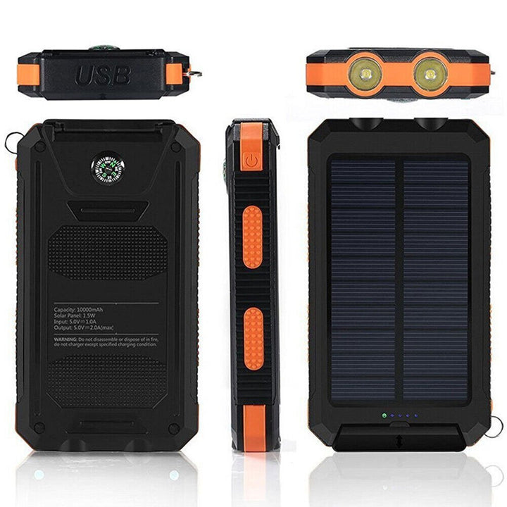 BowLift | Waterproof Shockproof Solar Battery 10,000 mAh | Solar Rechargeable