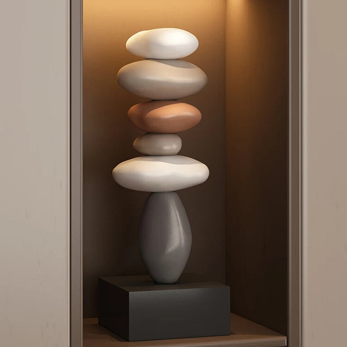 StoneBalance - Modern stable stone sculpture Bowlift
