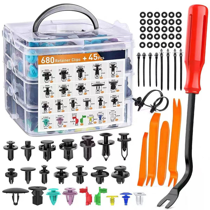 Car Fastening Clips Set 680 Pieces | Bowlift