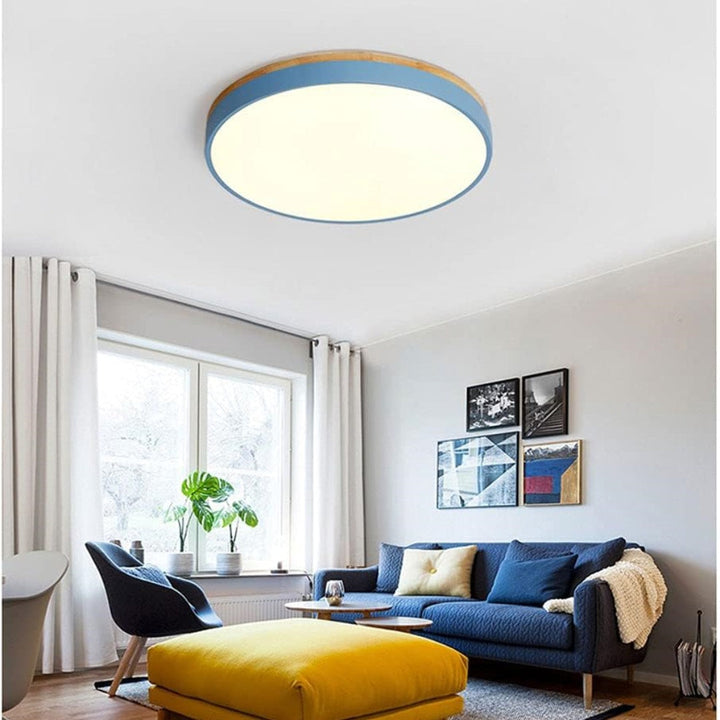 BowLift | Ceiling Light Modern Wood LED Flush Fitting
