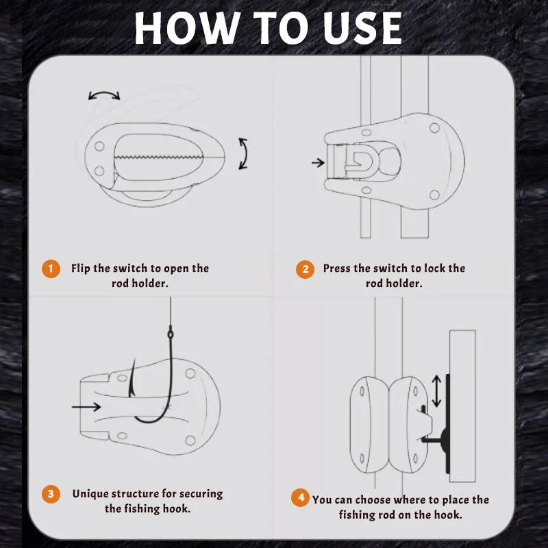 BowLift | Fishing Rod Holder Strap | Multi-Rod Organizer | Elastic Anti-Slip Storage & Transport