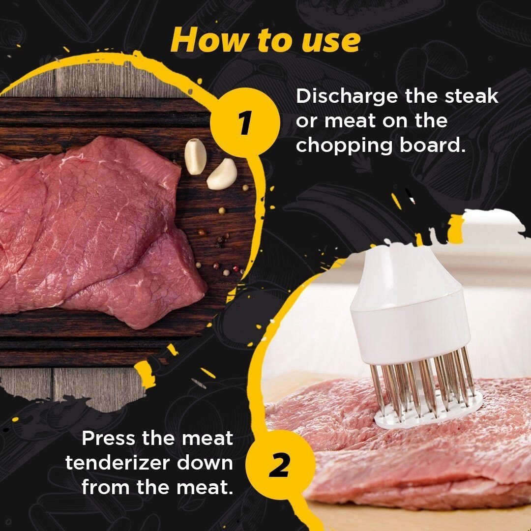 BowLift | 🥩Multi-Function Stainless Steel Quick Press Meat Tenderizer