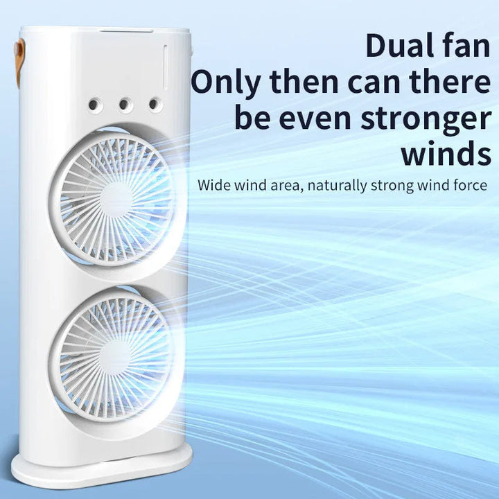 Double-Ended Spray Fan: Portable Air Cooler | Bowlift