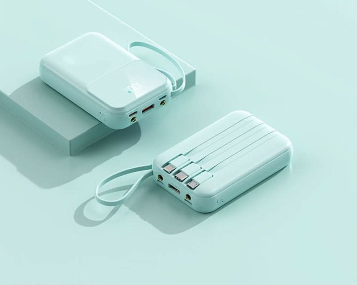 BowLift | 10000mAh Portable Power Bank with Cables