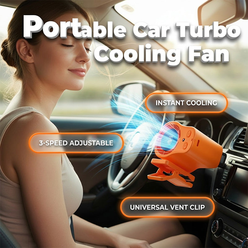 Mini fan with ventilation clip for car and desk | Bowlift