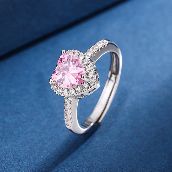 BowLift | Diamond Love Peach Heart Ring