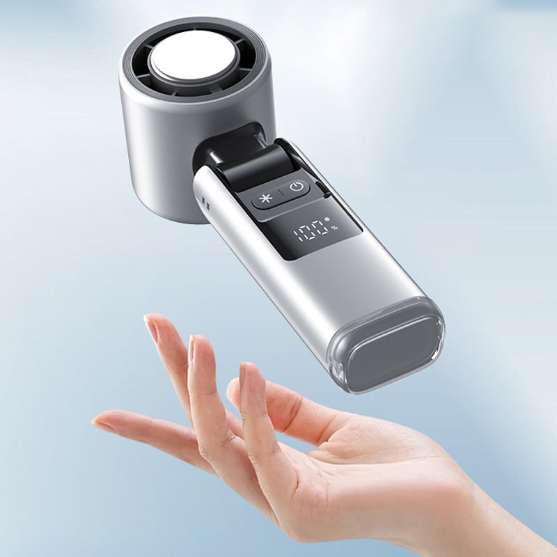 Folding Mini Handheld High-Speed USB Rechargeable Turbo Fan | Bowlift
