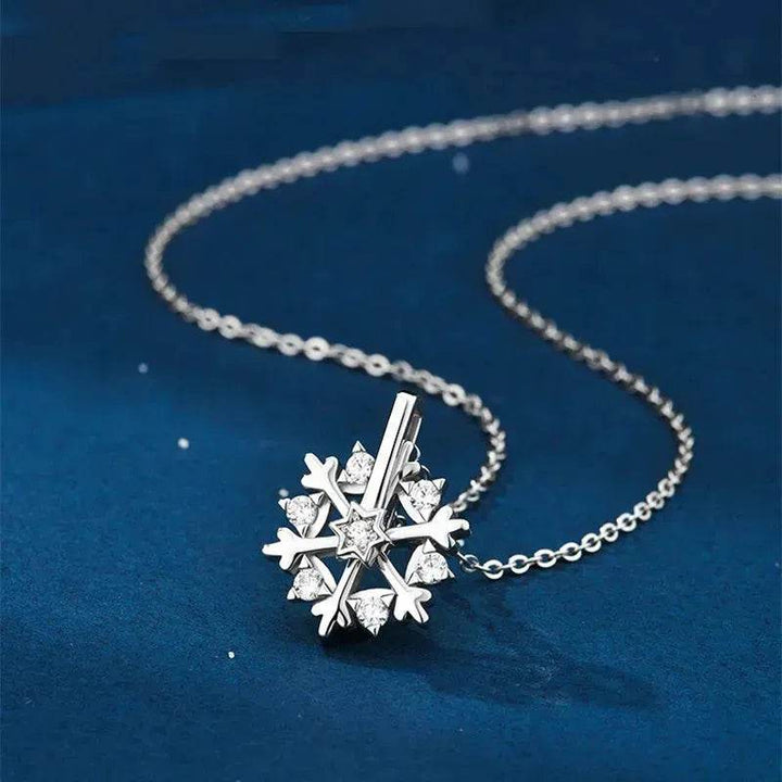 BowLift | Luxury Rhinestone Christmas Snowflakes Necklace Gift for women