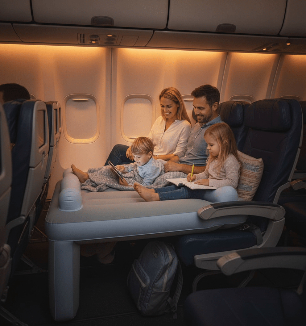 BowLift | Inflatable Airplane Seat Bed for Toddlers for Comfortable Travel