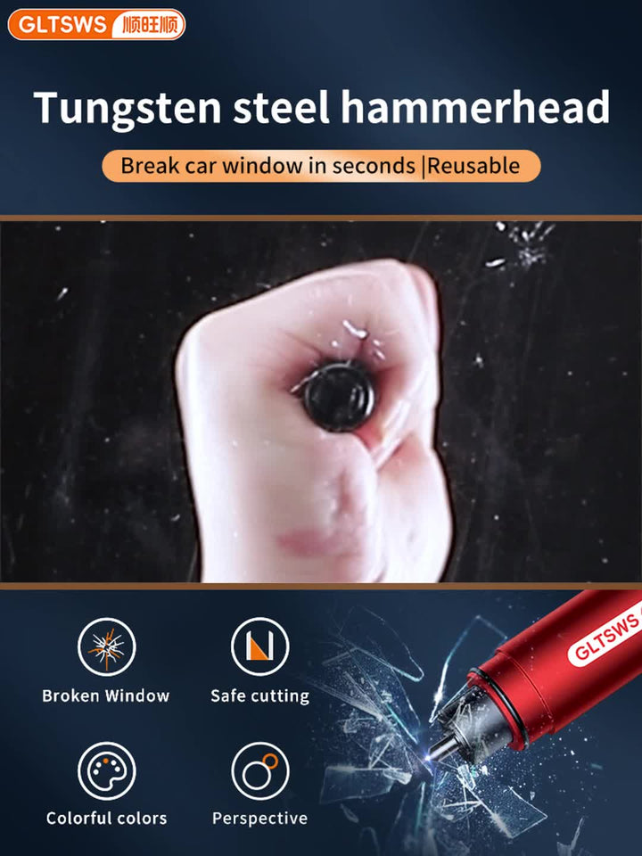 Car Emergency Rescue Hammer with Seatbelt Cutter | Bowlift