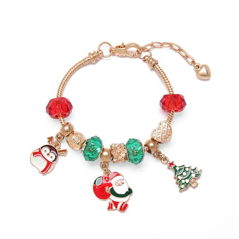 BowLift | Christmas Stockings Diy Children's David's Deer Snowman Pendant Bracelet Suit