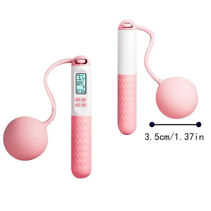 BowLift | Weighted Cordless Jump Rope with Counter | Ergonomic, Tangle-Free Design for Home Workouts and Cardio Training
