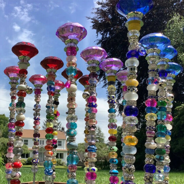 BowLift | Beaded Christmas Garden Tree Stakes – Outdoor Dream Decor & Enchanting Gifts for Kids