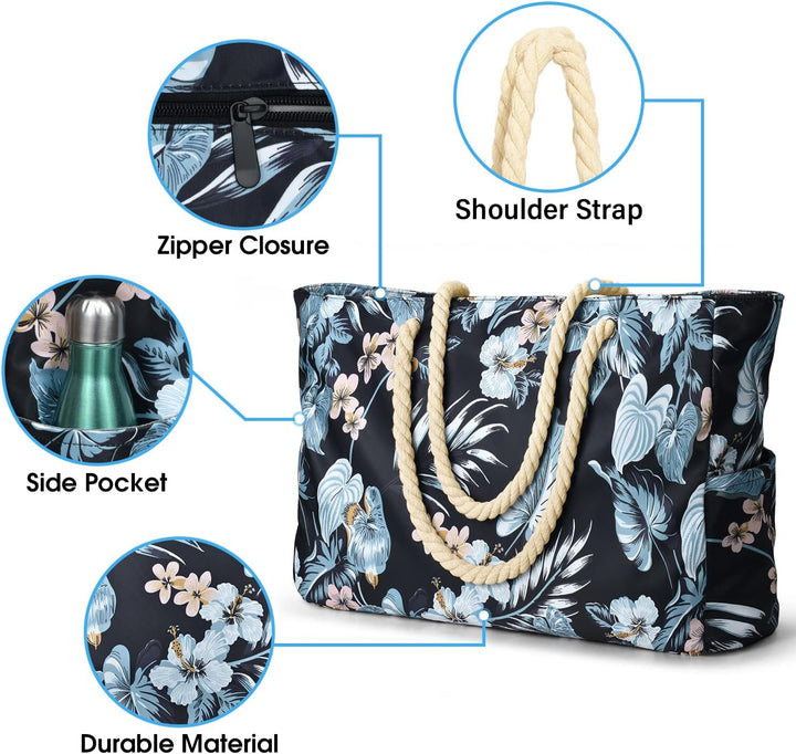 Waterproof Large Tote with Zipped Storage for Work & Play | Bowlift