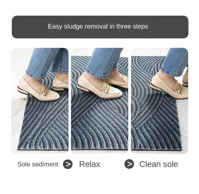 BowLift | Nordica Mat - Modern PVC Door Mat with Anti-Slip & Sand Removal